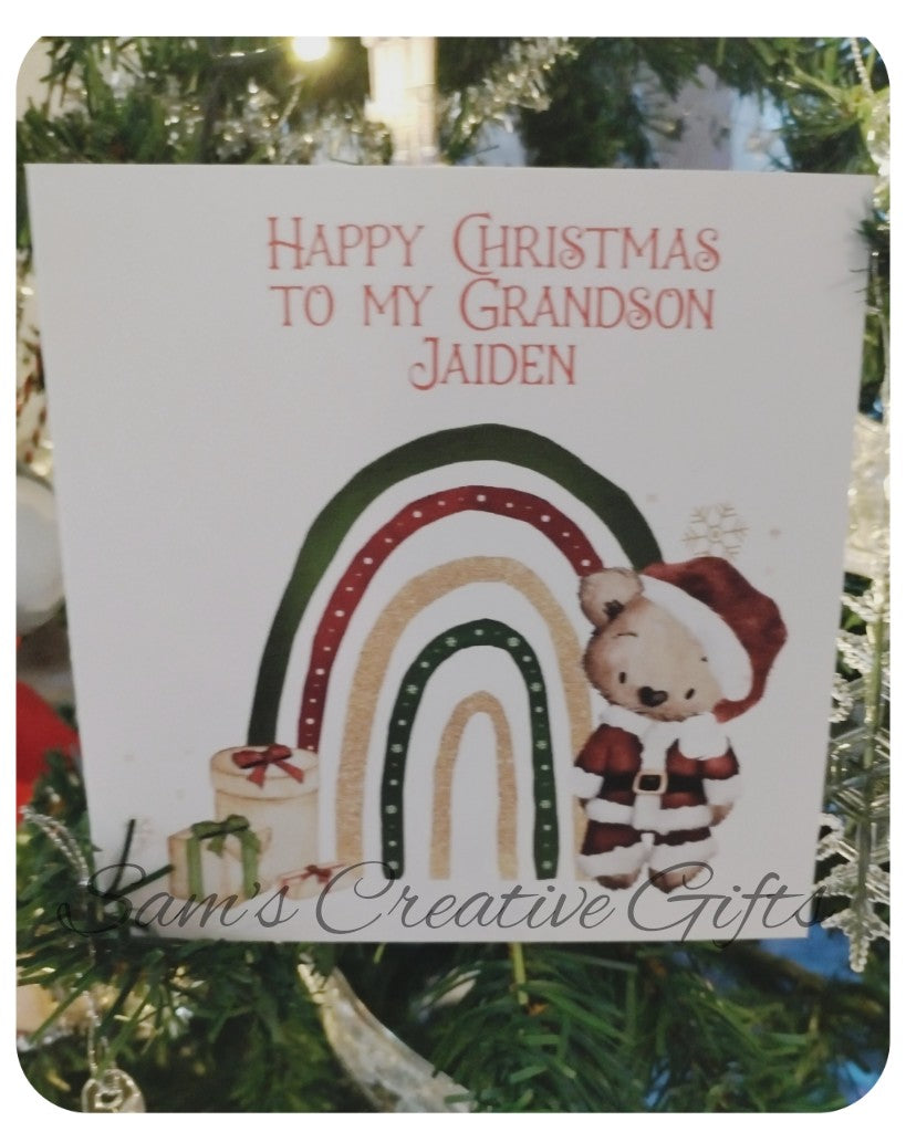 Personalised Christmas card