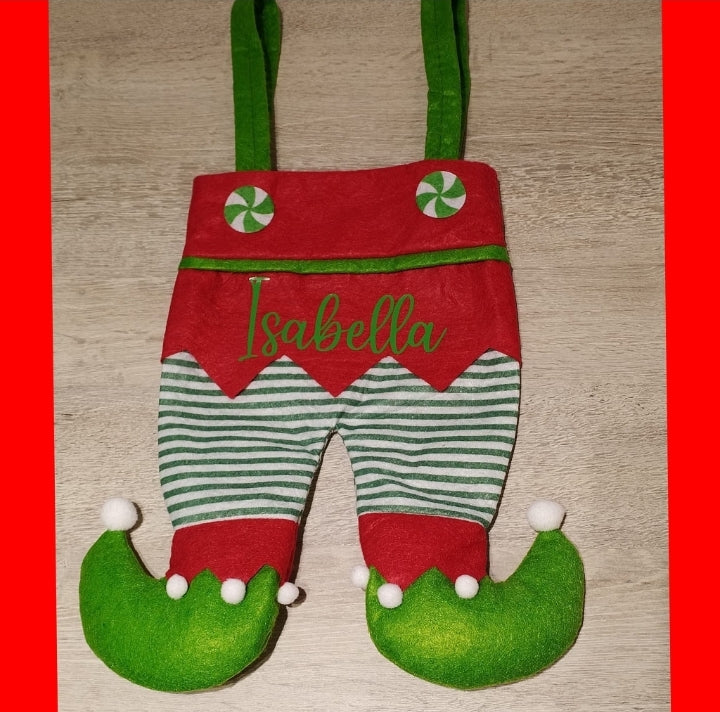Elf stocking personalised