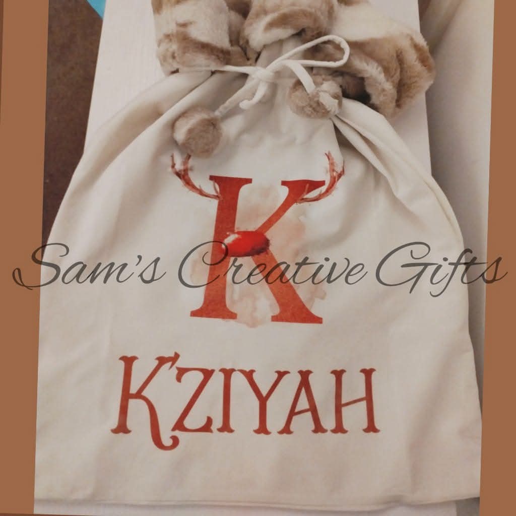 Christmas stocking and sack set