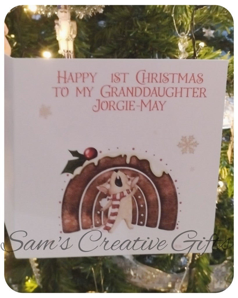 Personalised Christmas card